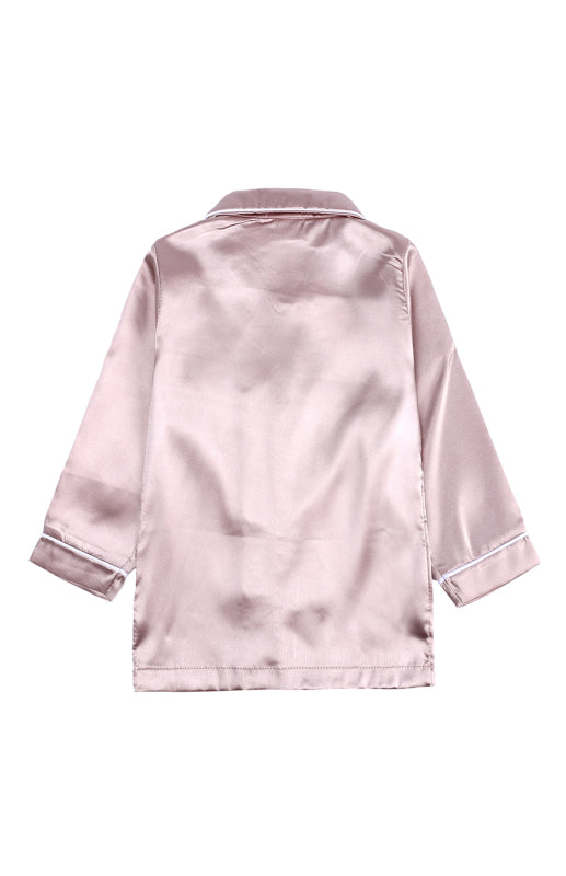 Children's Satin Long Sleeve Home Pyjama Sets