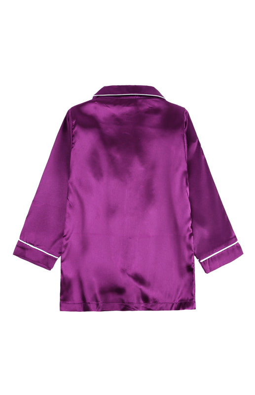 Children's Satin Long Sleeve Home Pyjama Sets