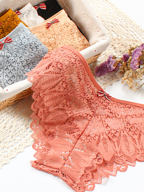 Women's Lace Cross Strap Comfortable Briefs
