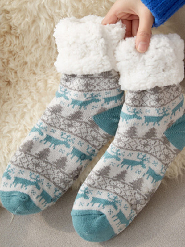 Christmas Floor Socks Home Sleep Slippers Socks