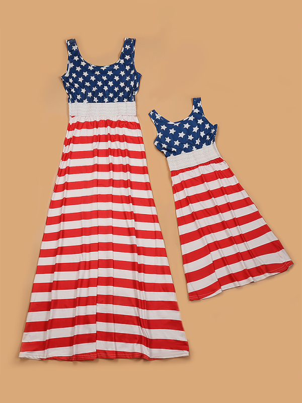 Women's Print Tank Top Dress Maternity Dress