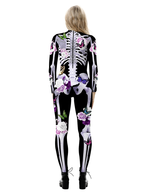 Women's 3D Digital Printed Halloween Costume Costume Jumpsuit