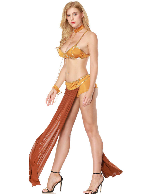European and American women's halloween dance queen dress long skirt costume