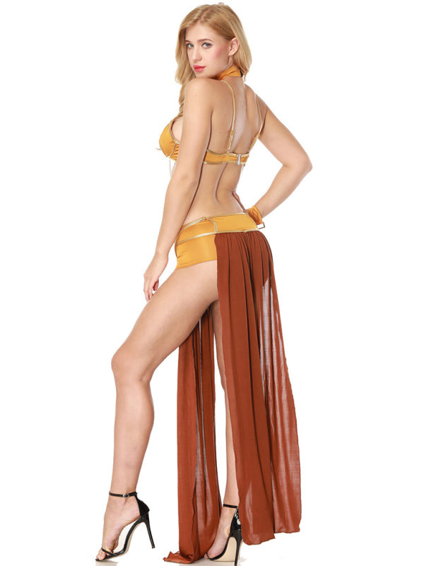 European and American women's halloween dance queen dress long skirt costume
