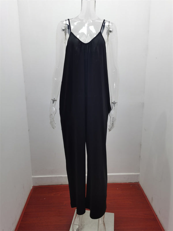 Women's Solid Color Hot Short Jumpsuit