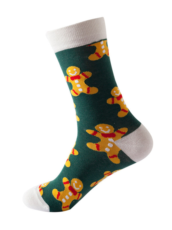 New mid-calf socks fun Christmas socks