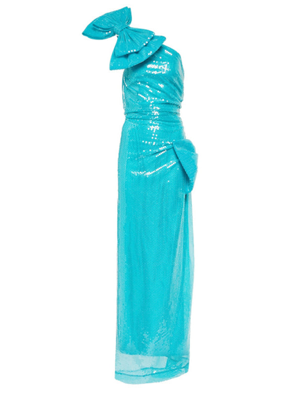 Women's hot diamond tube top sexy slim party hot girl dress