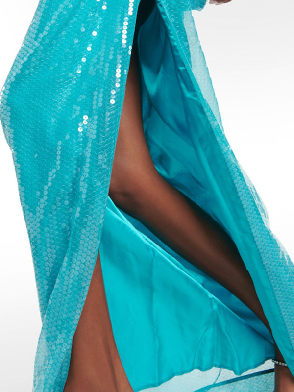 Women's hot diamond tube top sexy slim party hot girl dress