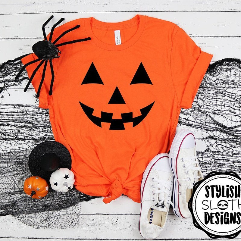 Women's Halloween Pumpkin Skull Series T-Shirt