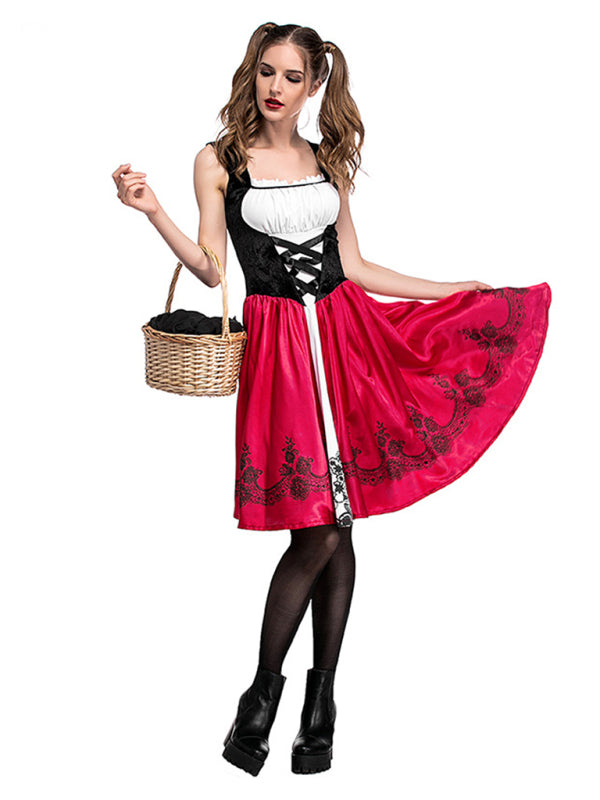 Halloween little red riding hood costume adult cosplay party costume