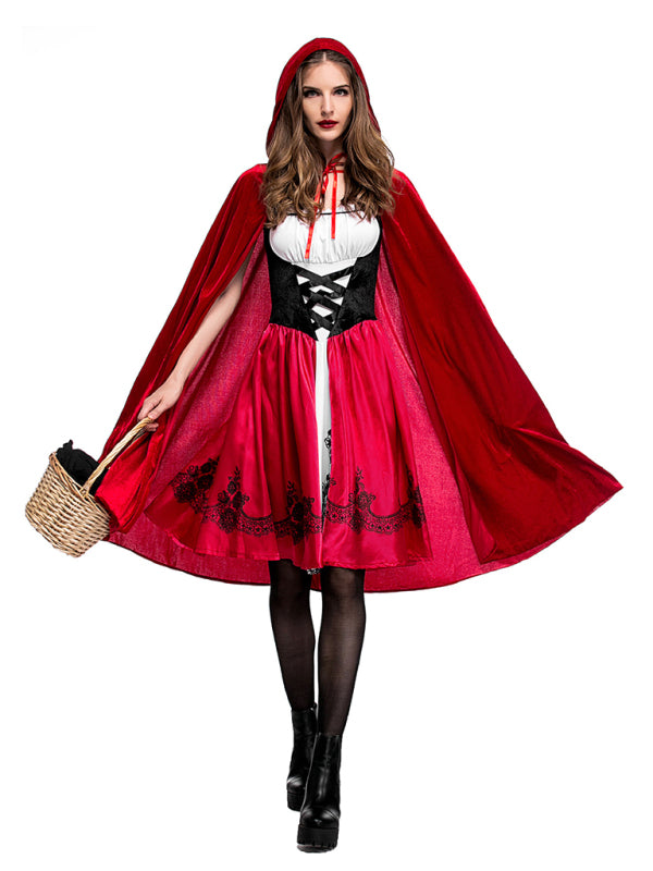 Halloween little red riding hood costume adult cosplay party costume