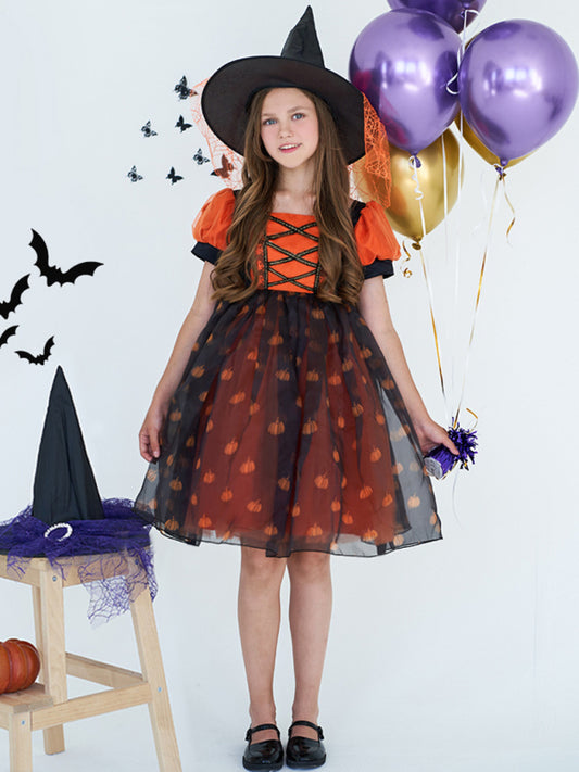 Halloween dressHalloween witch cosplay cosplay dress cartoon children's dress