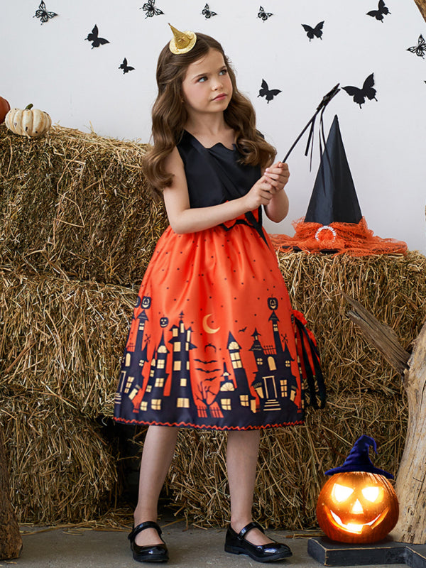 Halloween dressHalloween witch cosplay cosplay dress cartoon children's dress