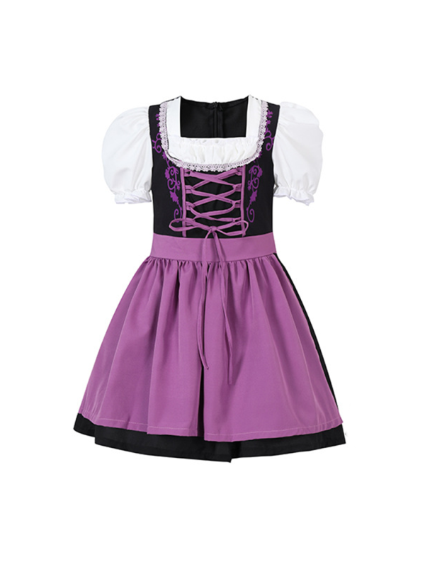 Halloween costumes cute children's beer festival skirts multi-color campus activities girls costumes