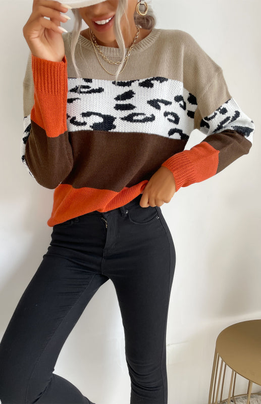 Women's casual fashion trend pullover women's sweater