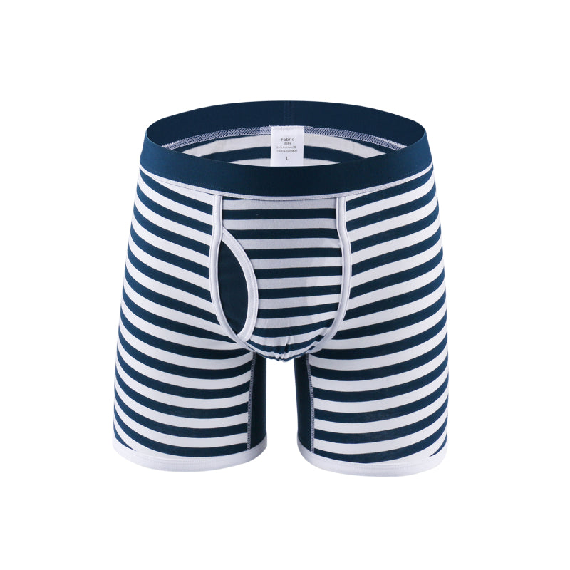 Men's Striped Comfort Breathable Boxer Briefs