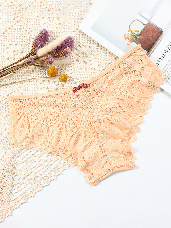 Women's Lace Cross Strap Comfortable Briefs