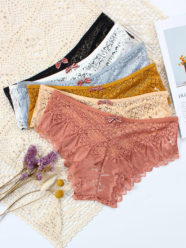 Women's Lace Cross Strap Comfortable Briefs
