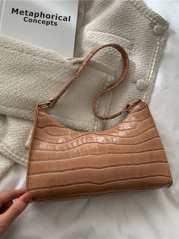 New fashion embossed hand bag temperament stone pattern shoulder bag