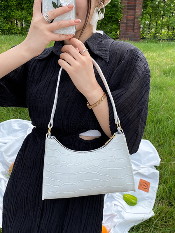 New fashion embossed hand bag temperament stone pattern shoulder bag Zenz Apparel