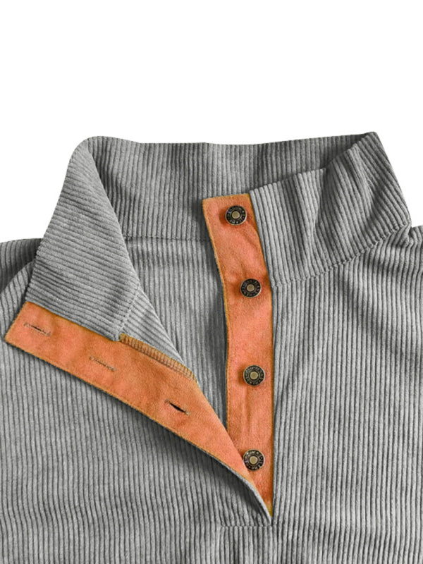 Men's Casual Outdoor Jacket Casual Stand Collar Long Sleeve Sweatshirt