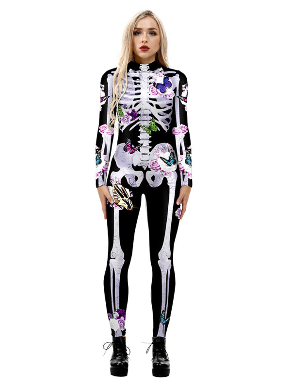 Women's 3D Digital Printed Halloween Costume Costume Jumpsuit