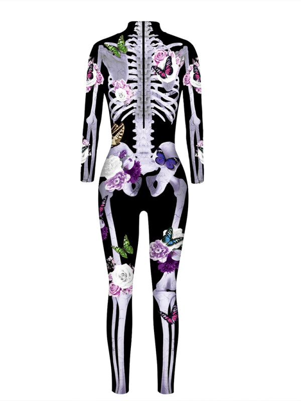 Women's 3D Digital Printed Halloween Costume Costume Jumpsuit
