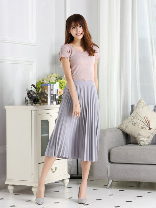 Women's A-Line Skirt Mid Length Skirt