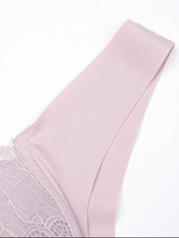 Temptation hot girl lace steel ring tube top slim sexy underwear