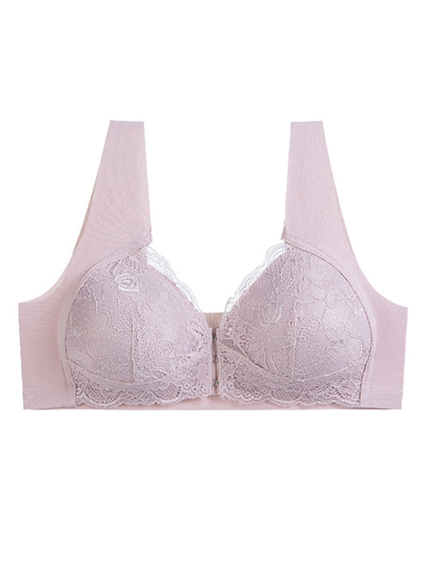 Temptation hot girl lace steel ring tube top slim sexy underwear