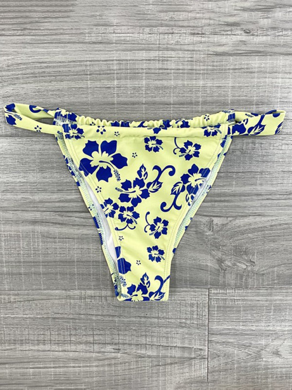 New printed sexy strappy split swimsuit swimsuit bikini female bikini