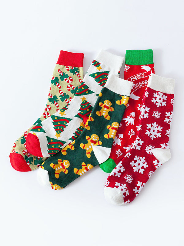 New mid-calf socks fun Christmas socks