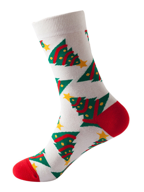 New mid-calf socks fun Christmas socks