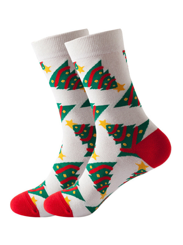 New mid-calf socks fun Christmas socks