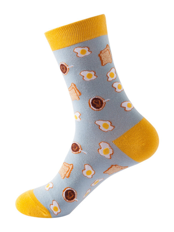 New mid-calf socks with interesting patterns (a variety of colors to choose from)