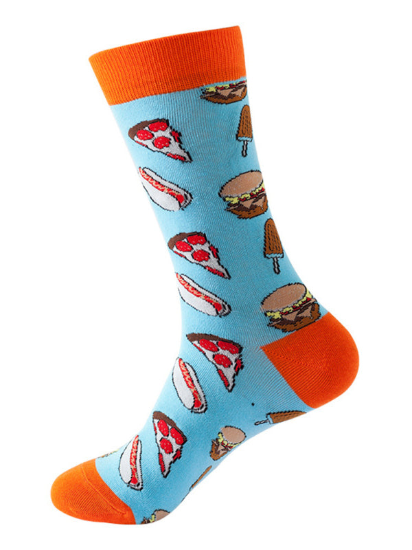 New mid-calf socks with interesting patterns (a variety of colors to choose from)