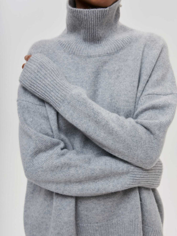New loose half turtleneck autumn and winter sweater