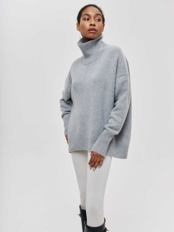 New loose half turtleneck autumn and winter sweater