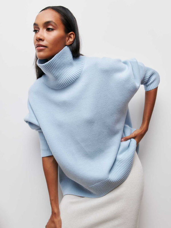 New loose half turtleneck autumn and winter sweater