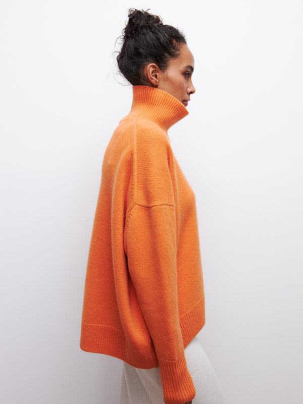 New loose half turtleneck autumn and winter sweater