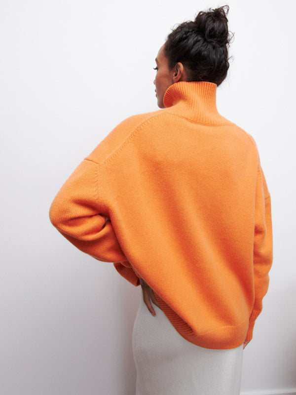 New loose half turtleneck autumn and winter sweater