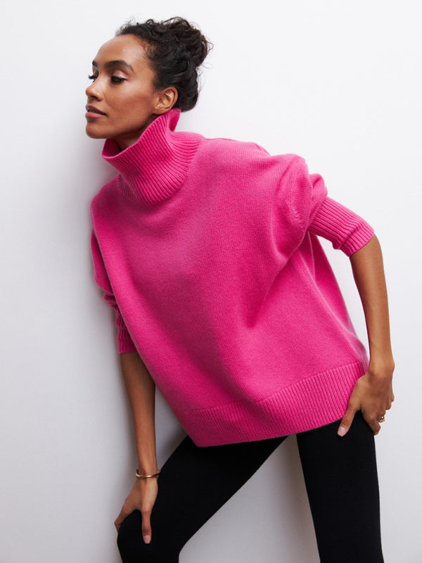 New loose half turtleneck autumn and winter sweater