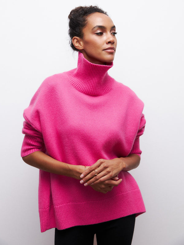 New loose half turtleneck autumn and winter sweater
