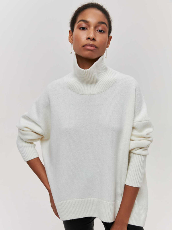 New loose half turtleneck autumn and winter sweater