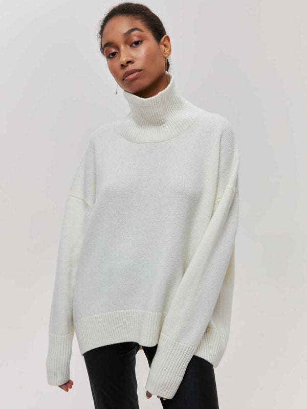 New loose half turtleneck autumn and winter sweater
